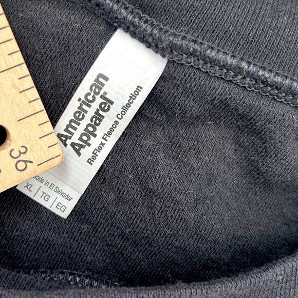 American Apparel “CAWFEE!” Raven Graphic Crewneck Sweatshirt Unisex XL - Picture 5 of 7